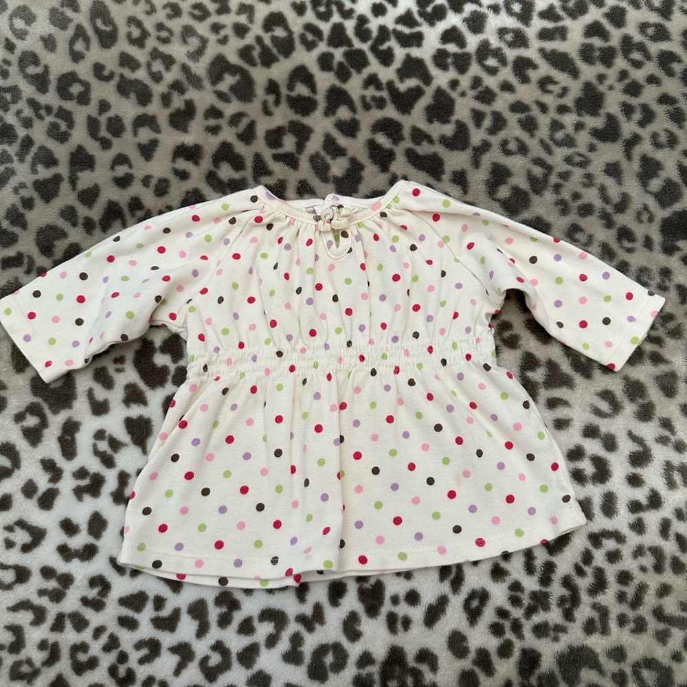 babyGap Brannan’s Favorite Polka Dot Top in White Size 12-18 months infant